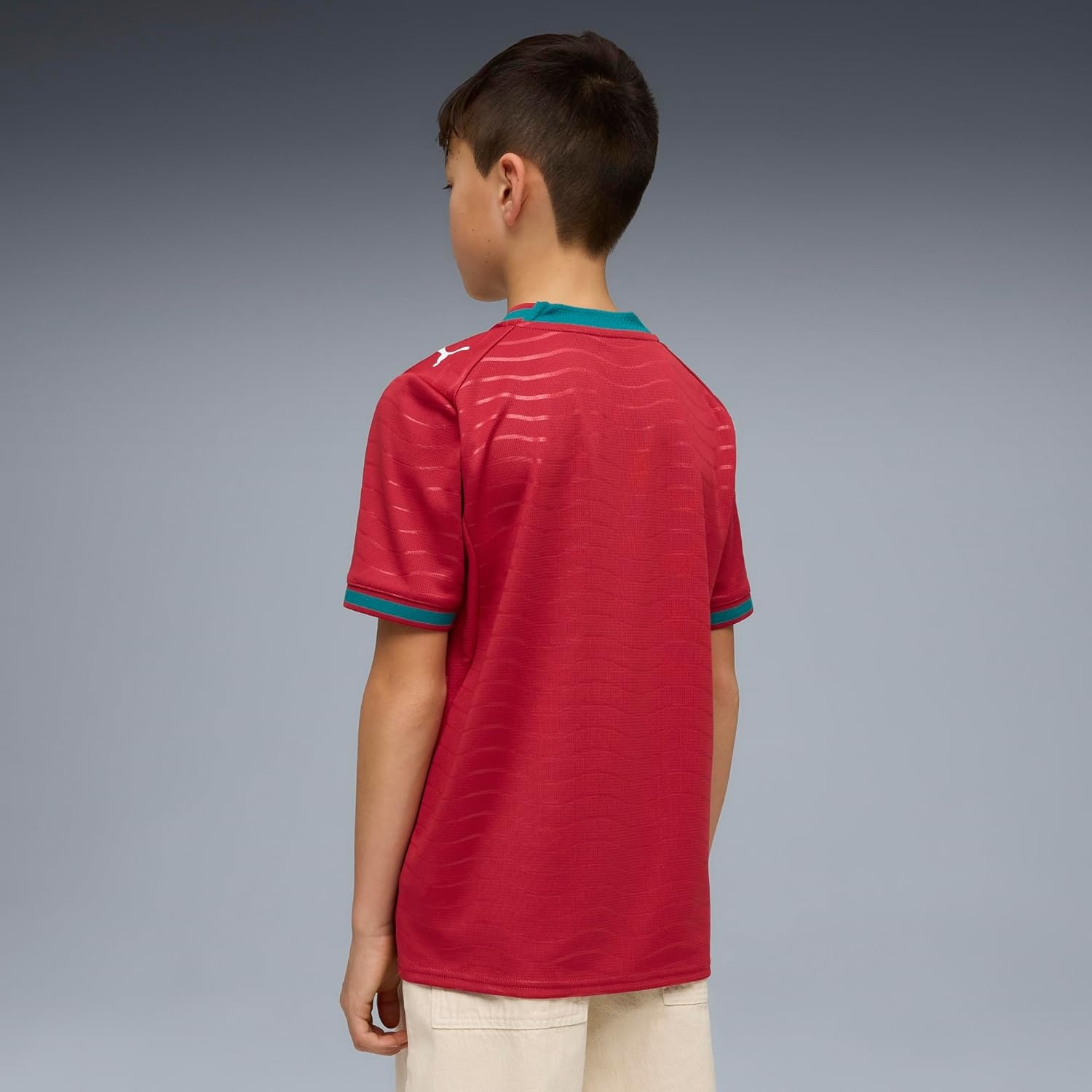 image:imagePUMA Kids Boys Fpf Home Crew Neck Long Sleeve Replica Jersey CasualClub Redgreen Lagoon