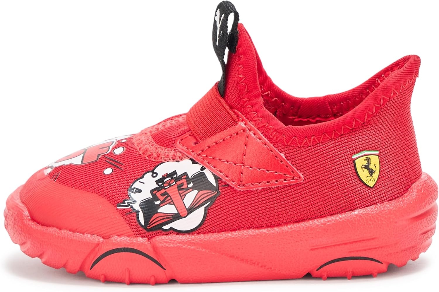 image:imagePUMA Kids Boys Scuderia Ferrari Bao Kart Motorsport Slip On Sneakers Shoes Casual GreyRosso Corsa Ah25