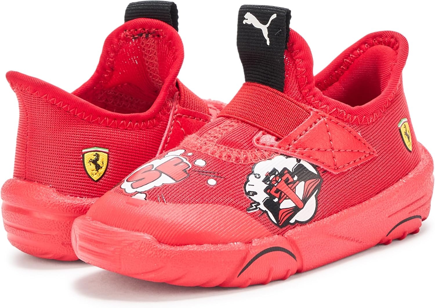 image:imagePUMA Kids Boys Scuderia Ferrari Bao Kart Motorsport Slip On Sneakers Shoes Casual GreyRosso Corsa Ah25