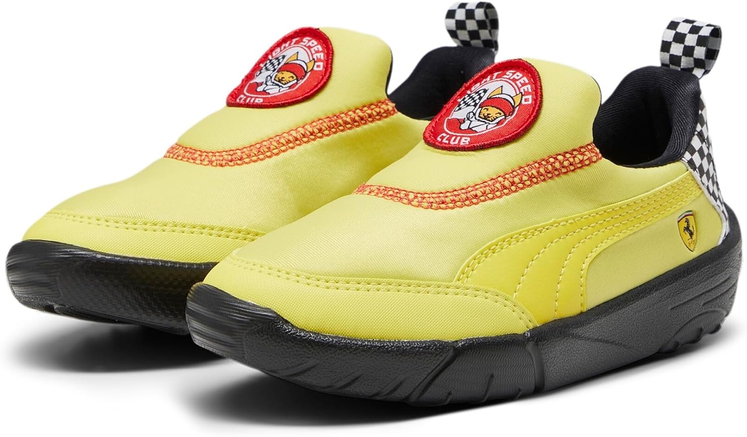 image:imagePUMA Kids Boys Scuderia Ferrari Bao Kart Motorsport Slip On Sneakers Shoes Casual GreySpectra Yellowpuma Black