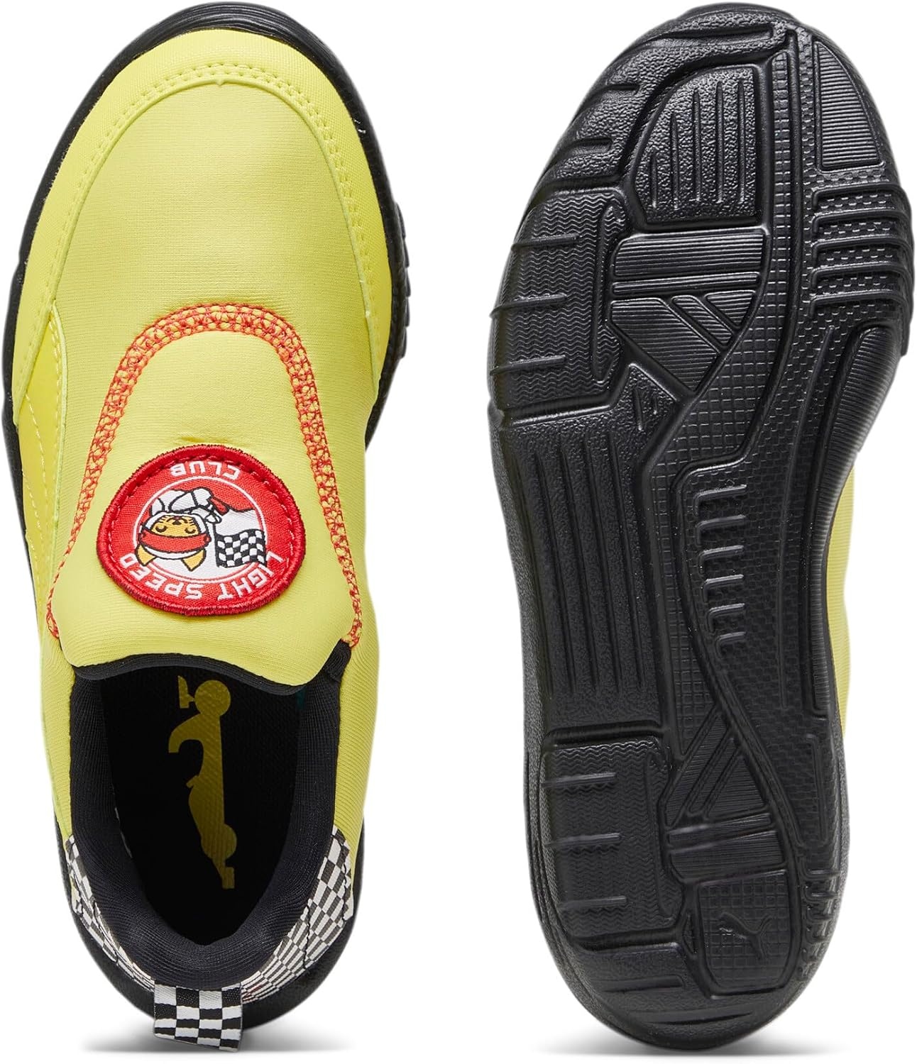 image:imagePUMA Kids Boys Scuderia Ferrari Bao Kart Motorsport Slip On Sneakers Shoes Casual GreySpectra Yellowpuma Black