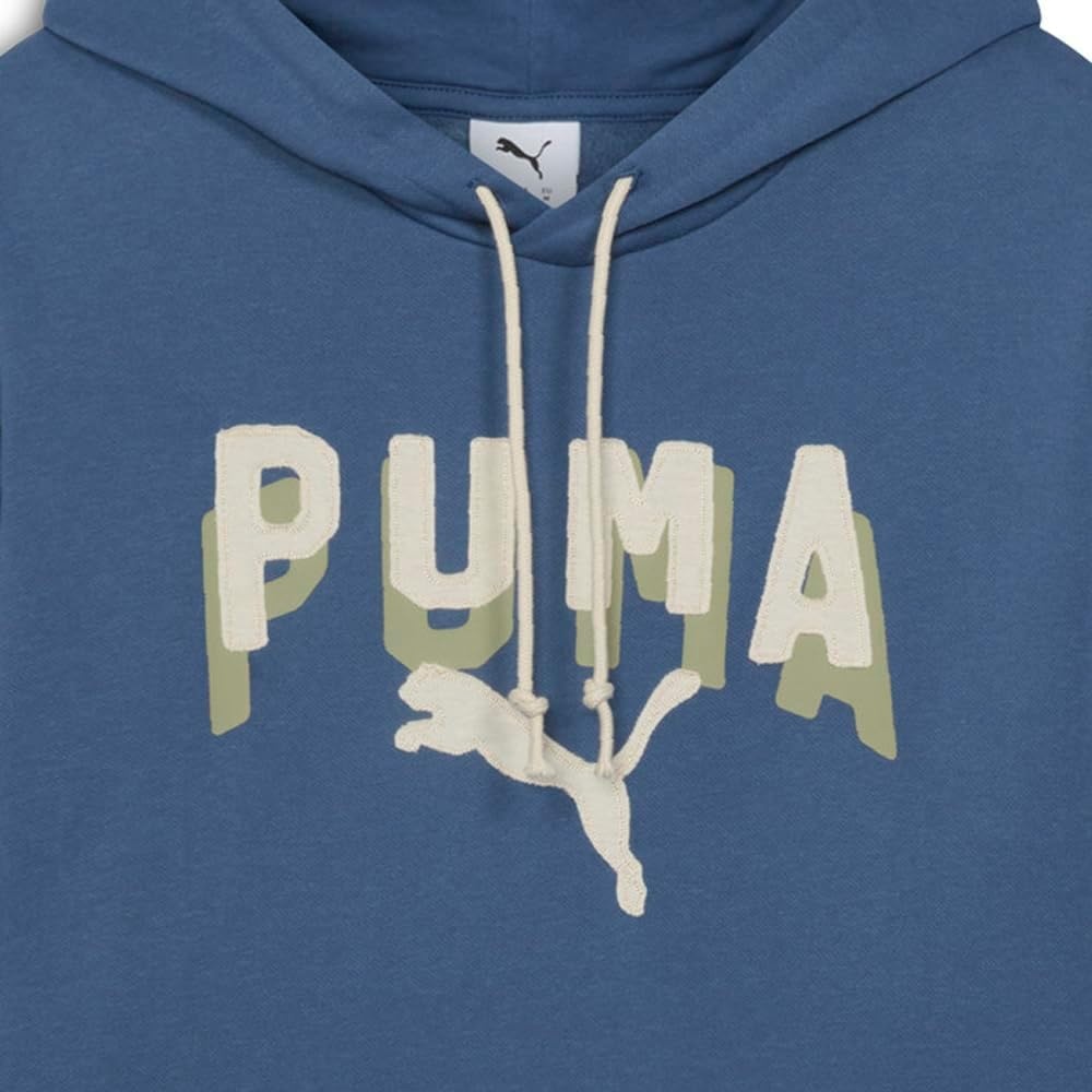 image:imagePUMA Mens Essentials Double Up Hoodie Athletic Outerwear Casual BlackDark Indigo Double Up Ah25