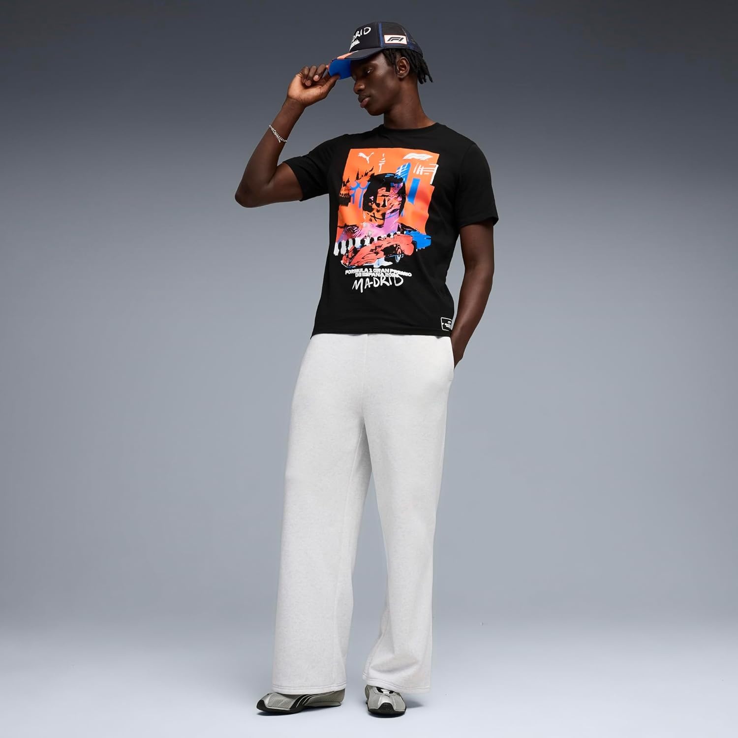 image:imagePUMA Mens F1 Canada Graphic Crew Neck Short Sleeve Casual Tops Casual BeigePuma Black