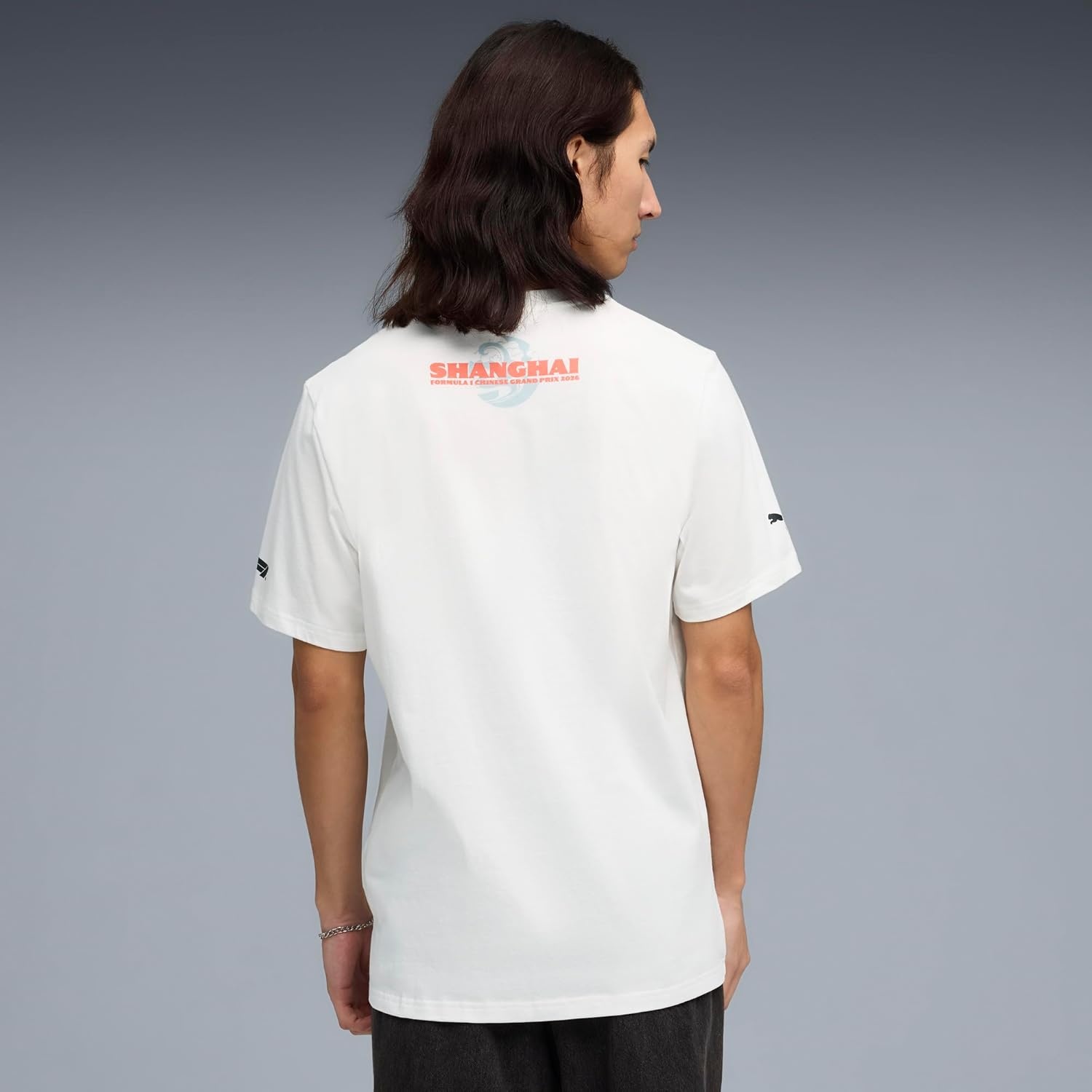 image:imagePUMA Mens F1 Canada Graphic Crew Neck Short Sleeve Casual Tops Casual BeigePuma White