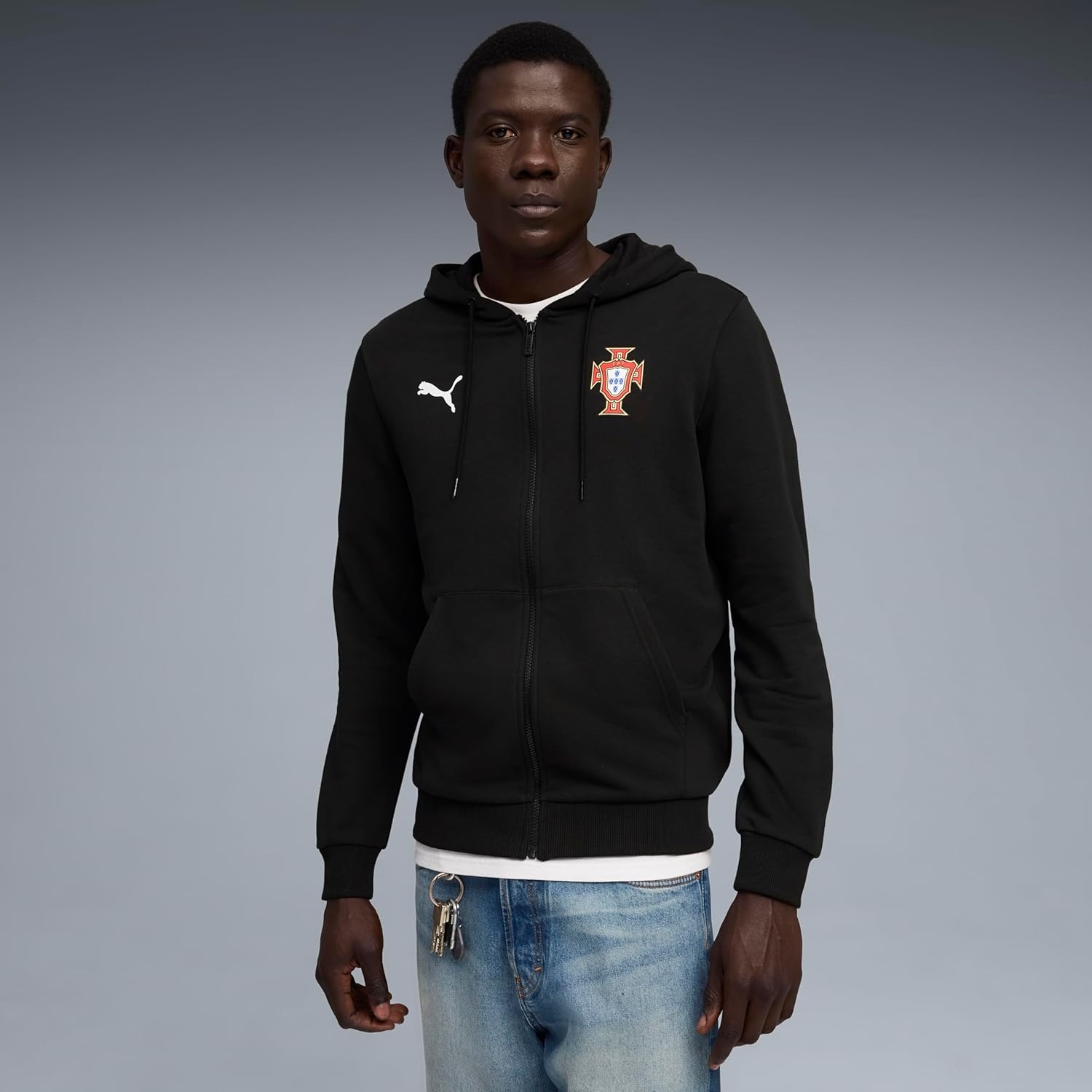 image:imagePUMA Mens Fa Portugal HoodiePuma Blackpuma White