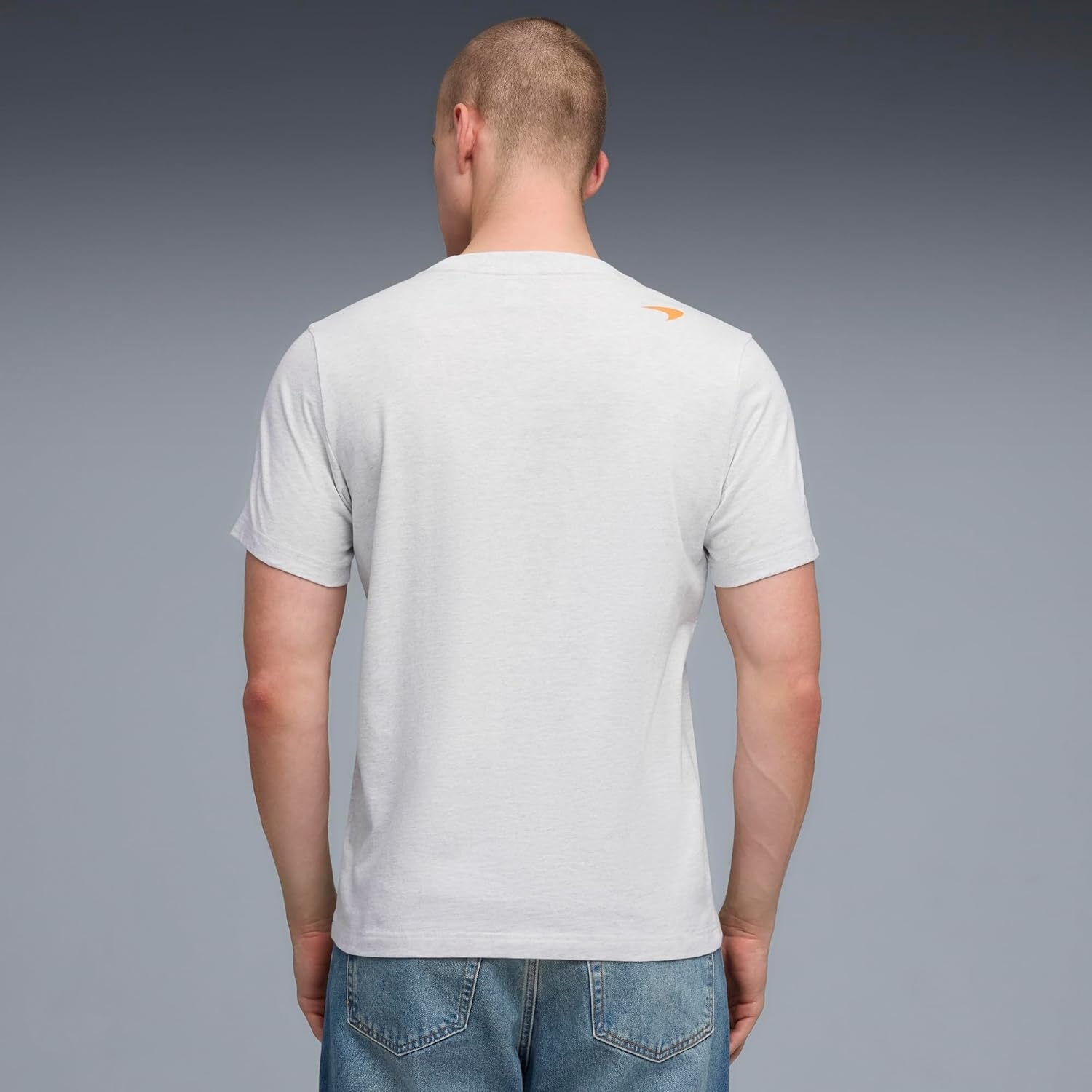 image:imagePUMA Mens Mclaren Racing Driver Piastri Graphic Crew Neck Short Sleeve Casual Tops Casual BlackWhite Glow Heather