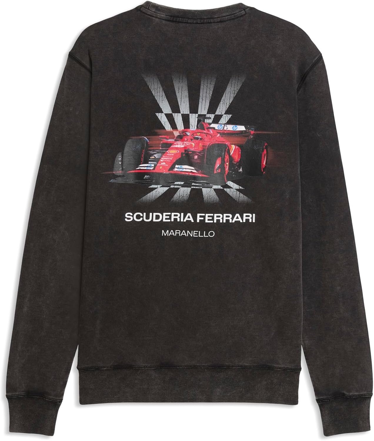 image:imagePUMA Mens Scuderia Ferrari Graphic Crew Neck Sweatshirt Casual BlackBlack