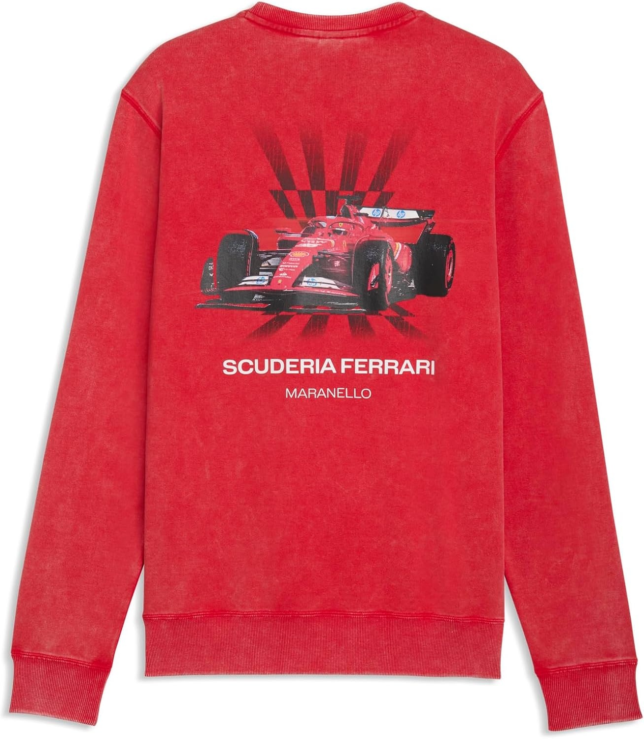 image:imagePUMA Mens Scuderia Ferrari Graphic Crew Neck Sweatshirt Casual BlackRosso Corsa