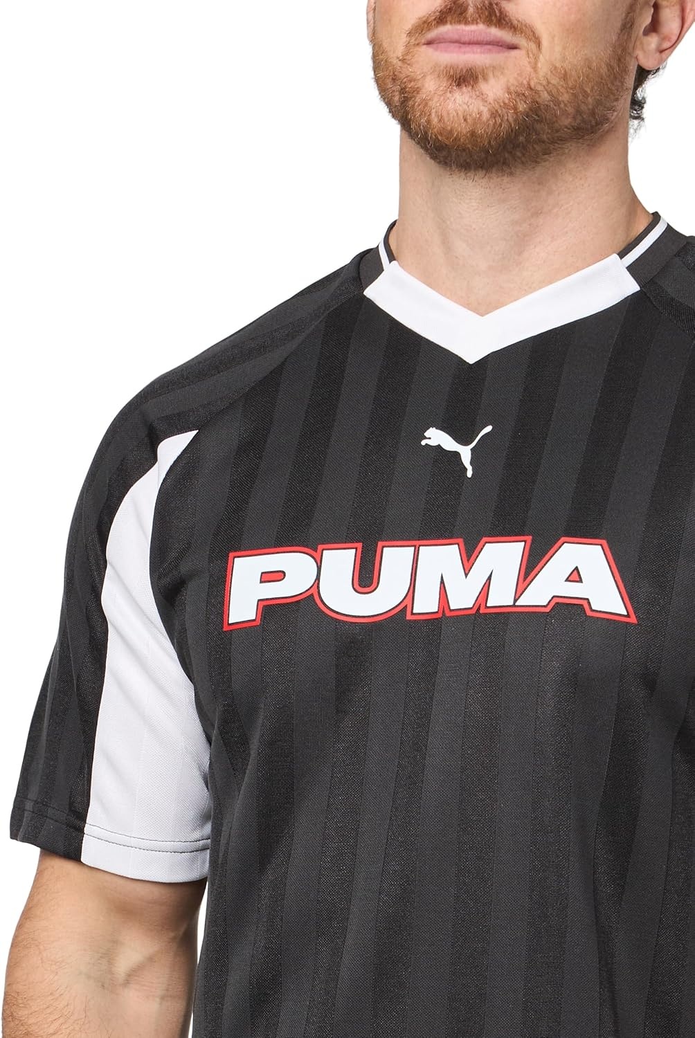 image:imagePUMA Mens Sport VNeck Short Sleeve Jersey Casual Black Ah25
