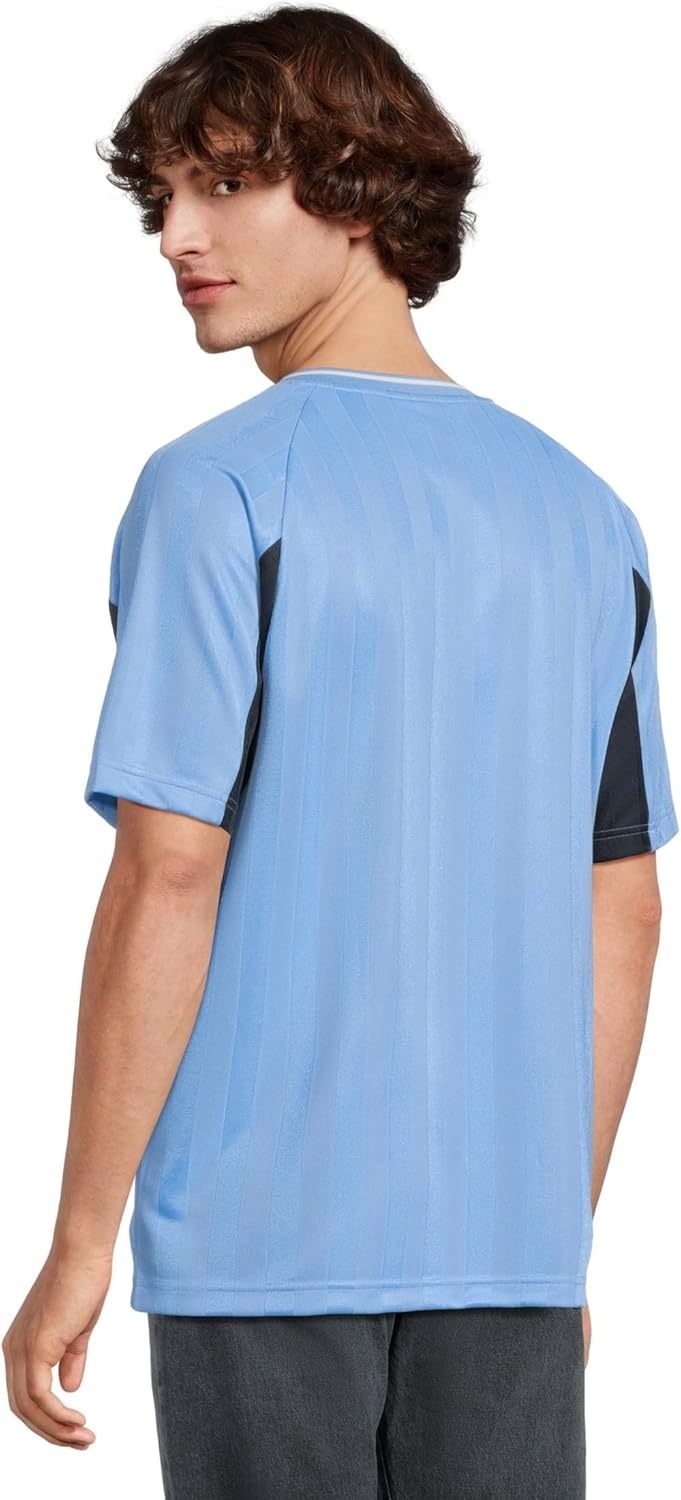 image:imagePUMA Mens Sport VNeck Short Sleeve Jersey Casual Team Light Blue