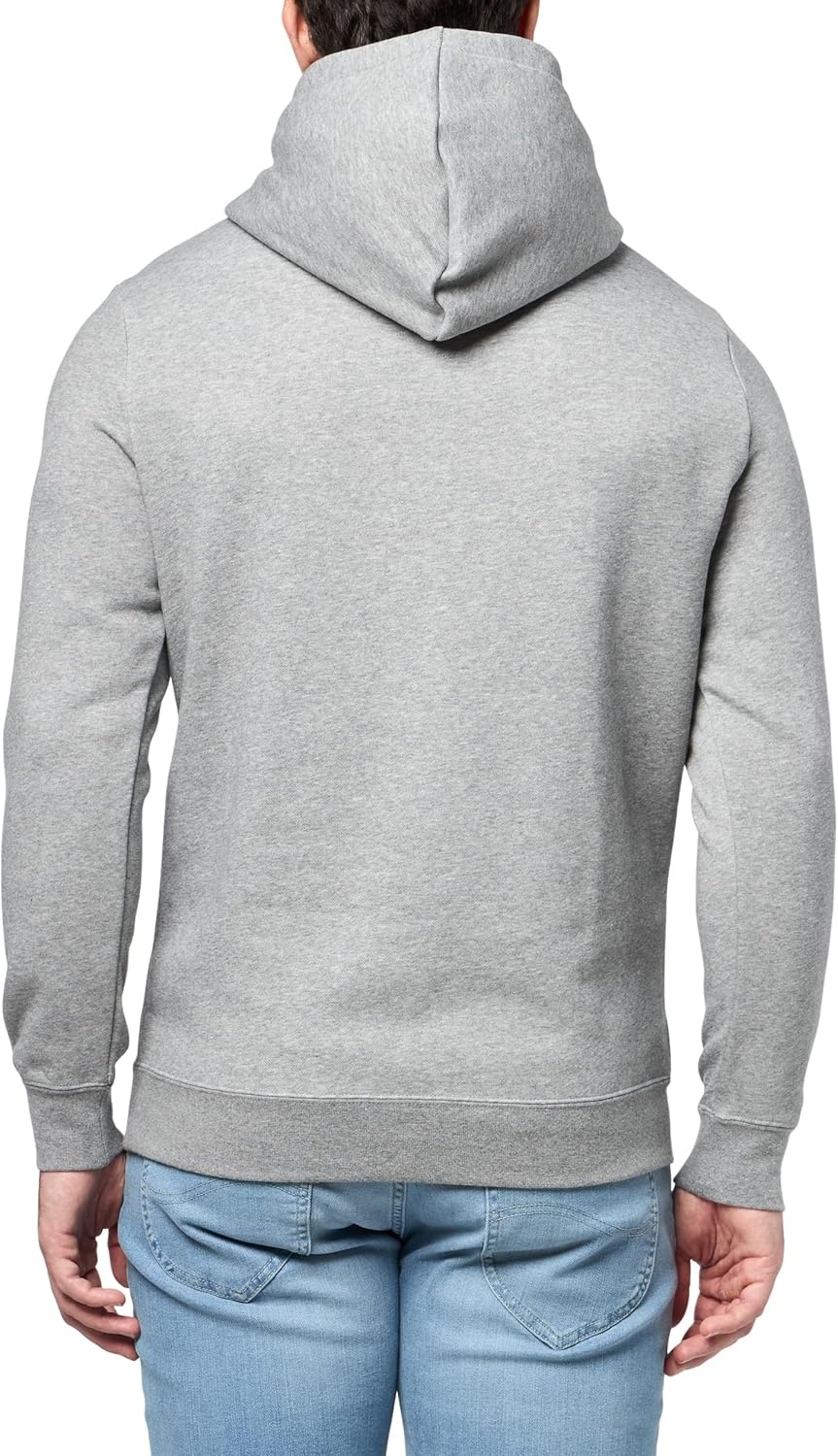 image:imagePUMA Mens Squad Graphic Hoodie Casual Outerwear Casual Pockets GreyMedium Gray Heather Linear Ah25
