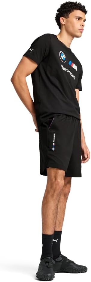 image:imagePUMA Mens Standard BMW M Motorsport Essentials Woven 7 Shorts Black SS25 XLarge