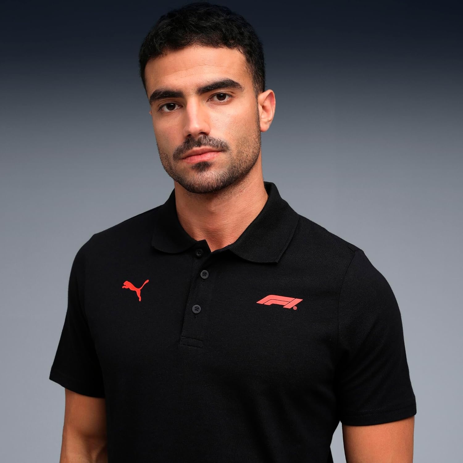 image:imagePUMA Mens Standard Formula 1 Essentials Logo Polo Black