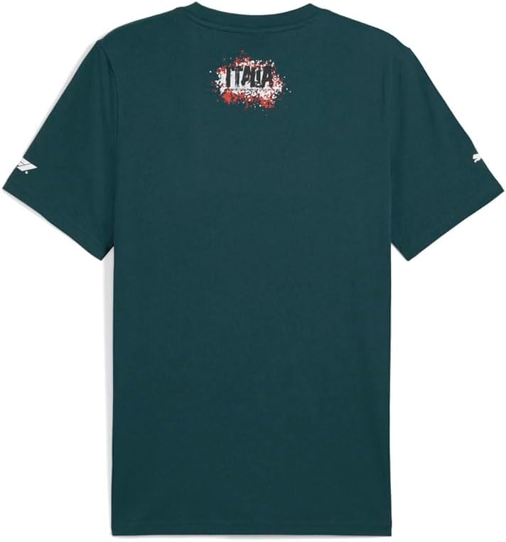 image:imagePUMA Mens Standard Formula 1 Graphic TShirt Green Terrain Italy AH25