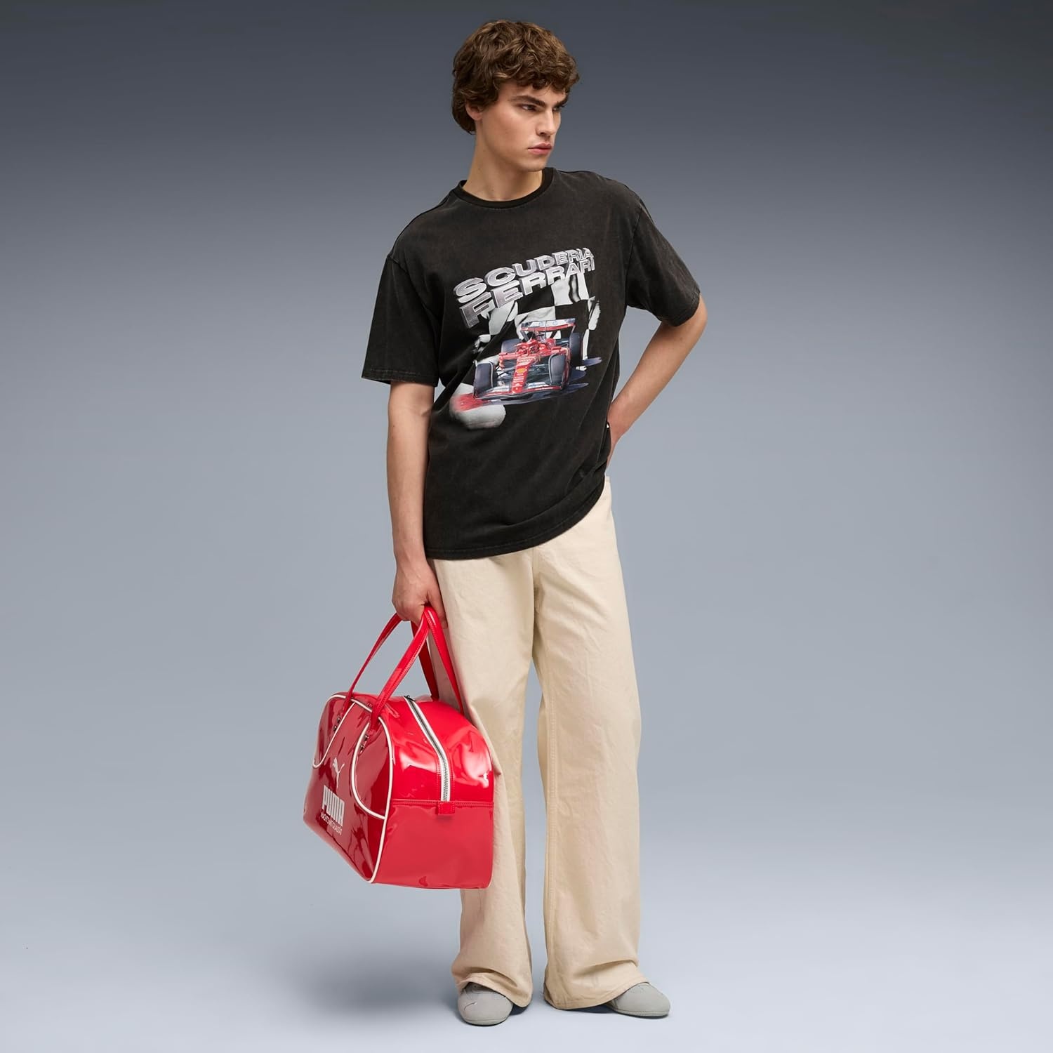 image:imagePUMA Mens Standard Scuderia Ferrari Formula 1 Graphic TShirt Black Car AH25