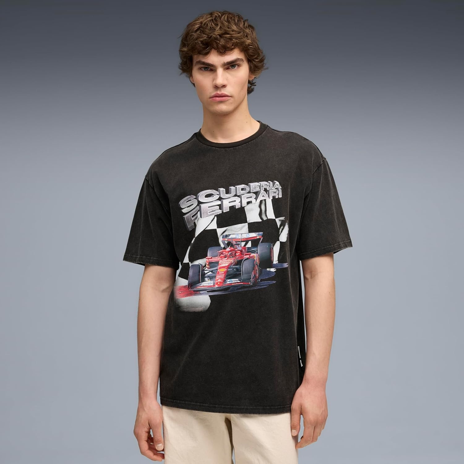 image:imagePUMA Mens Standard Scuderia Ferrari Formula 1 Graphic TShirt Black Car AH25