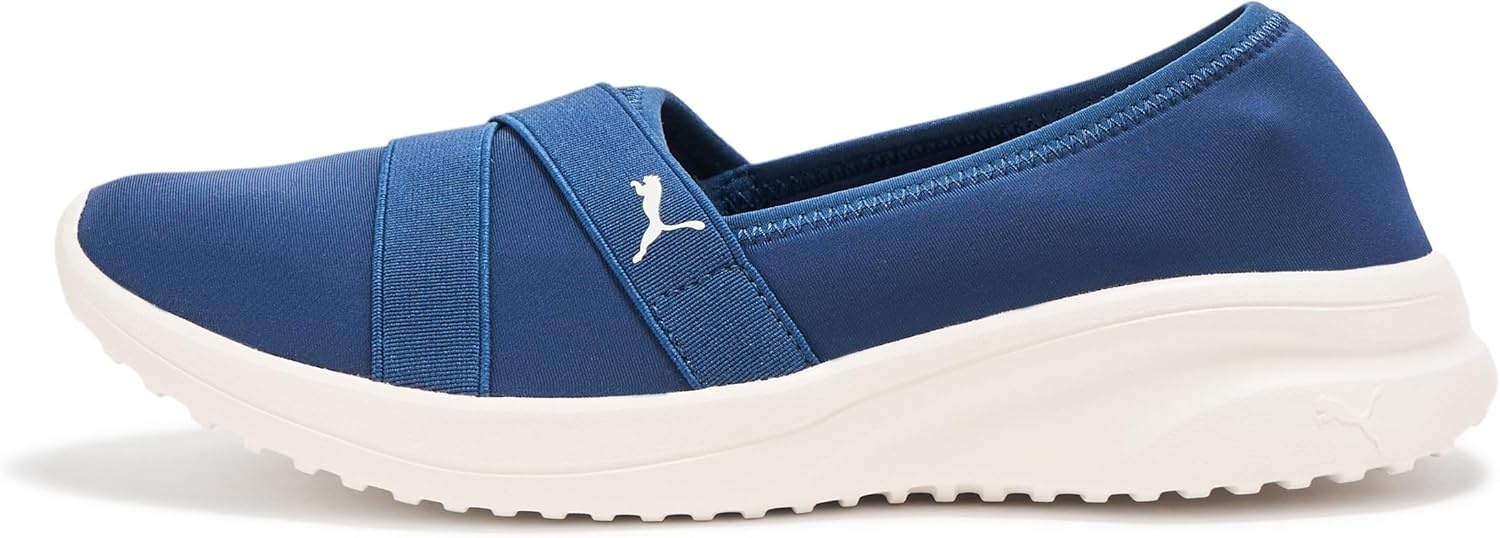 image:imagePUMA Womens Adelina 2 Slip On Sneakers Shoes Casual PurplePersian Bluewarm White Ah25