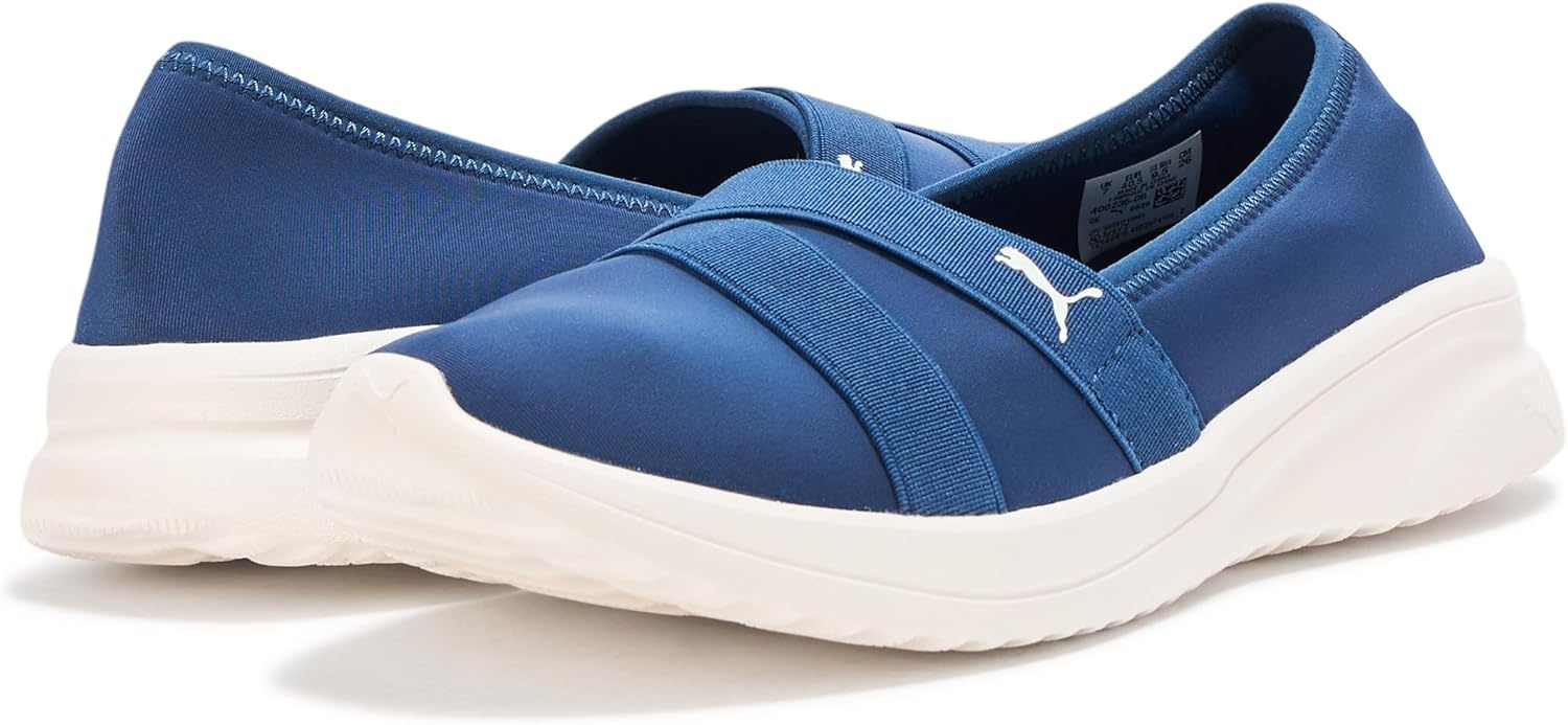 image:imagePUMA Womens Adelina 2 Slip On Sneakers Shoes Casual PurplePersian Bluewarm White Ah25