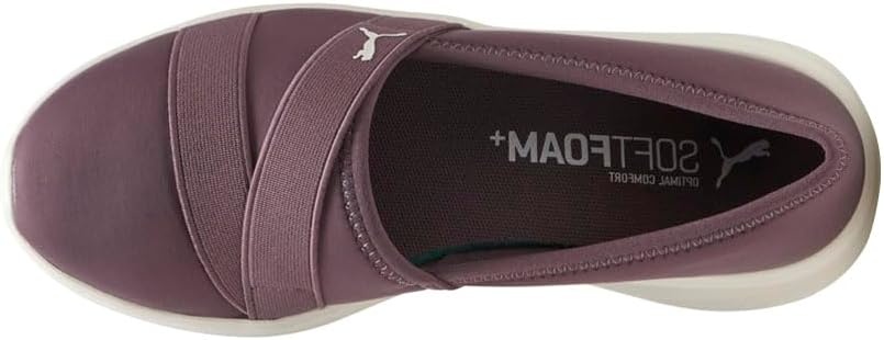 image:imagePUMA Womens Adelina 2 Slip On Sneakers Shoes Casual PurpleRaisinwarm White Ah25