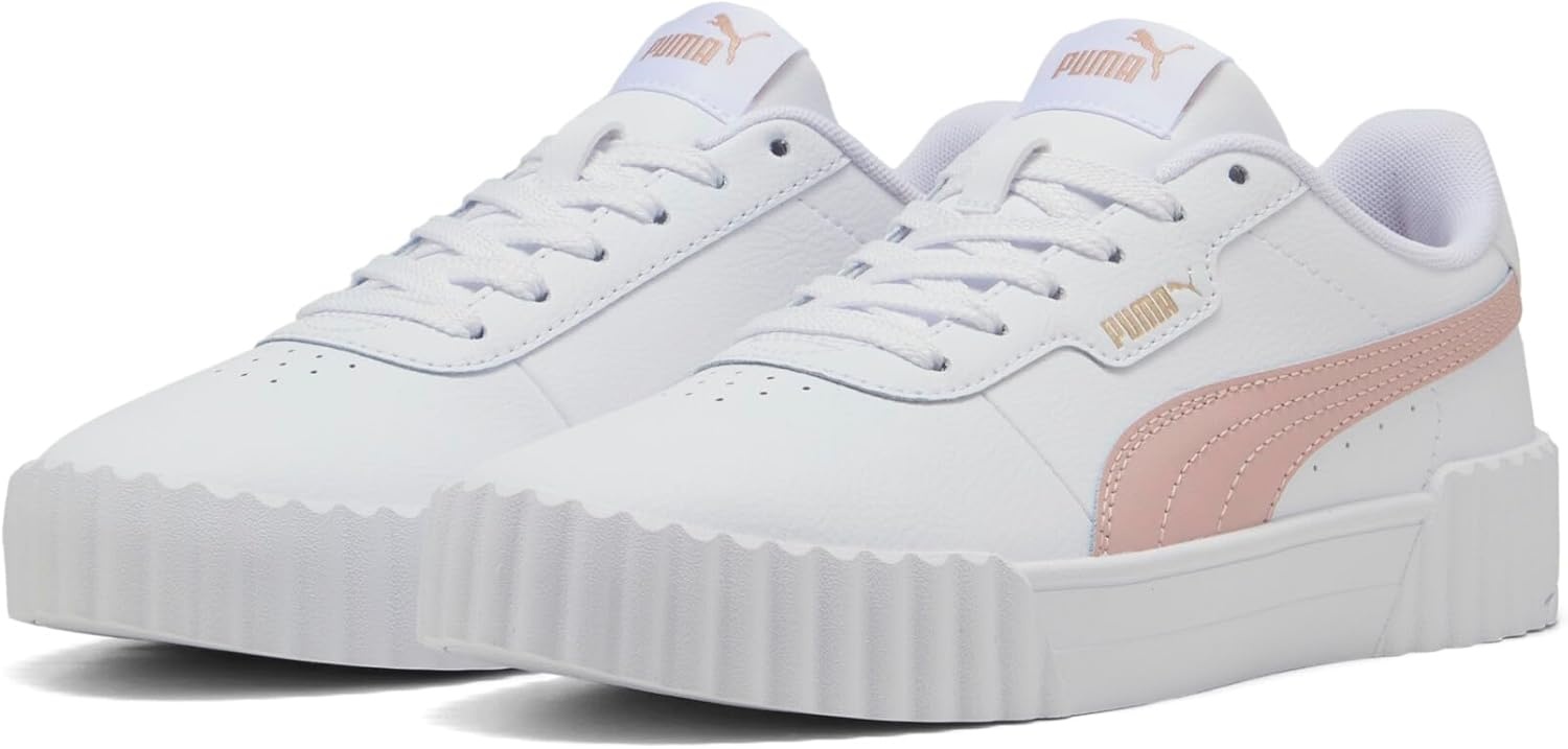 image:imagePUMA Womens Carina 30 Casual Sneakers30 Whiterose Quartzgold