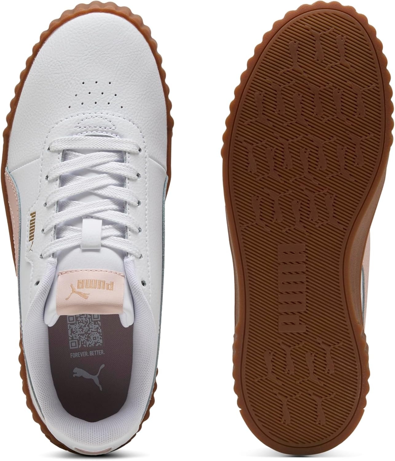 image:imagePUMA Womens Carina 30 Casual SneakersPuma White Mauve Mist