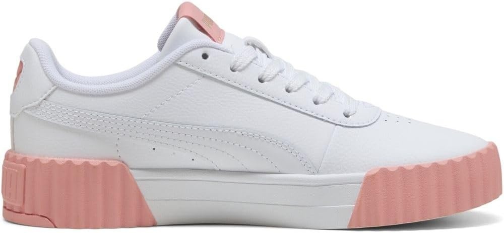 image:imagePUMA Womens Carina 30 Casual SneakersPuma White Pink Fruit Puma Gold