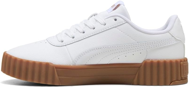 image:imagePUMA Womens Carina 30 Casual SneakersPuma WhitePuma GoldGum