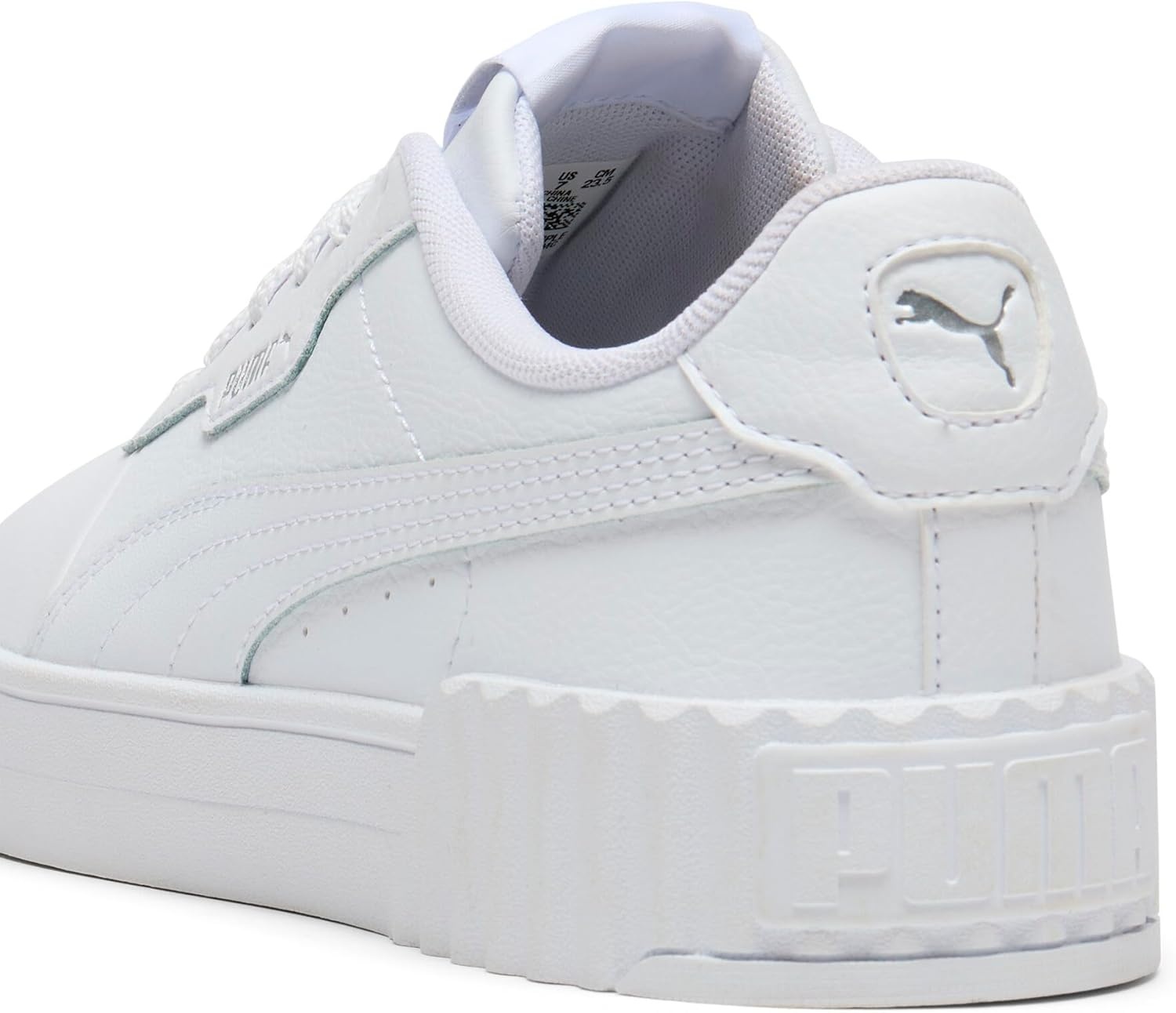 image:imagePUMA Womens Carina 30 Casual SneakersPuma Whitepuma Whitepuma Silver