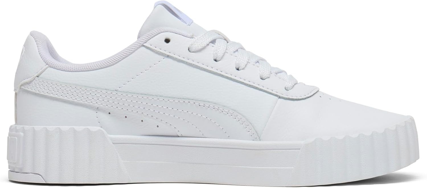 image:imagePUMA Womens Carina 30 Casual SneakersPuma Whitepuma Whitepuma Silver
