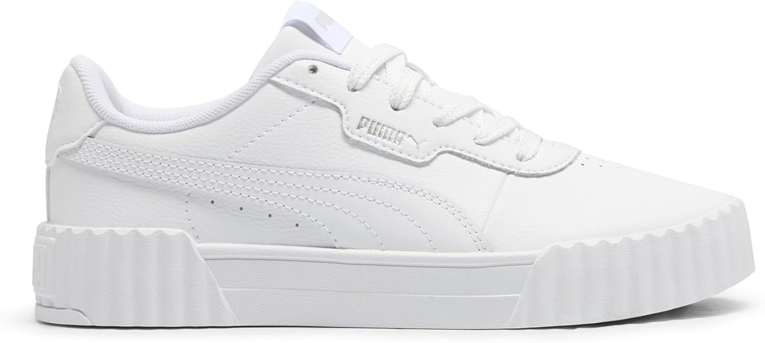 image:imagePUMA Womens Carina 30 Casual SneakersPuma Whitepuma Whitepuma Silver