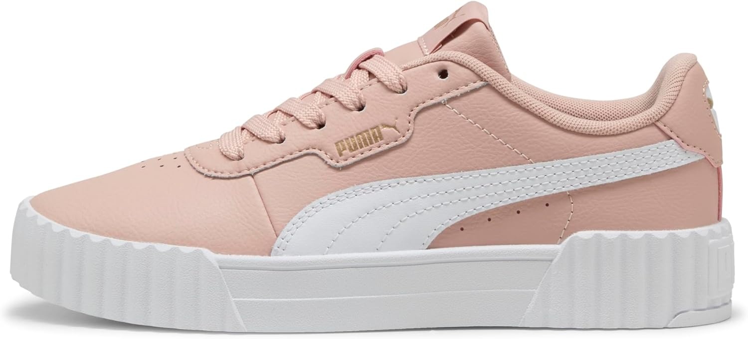 image:imagePUMA Womens Carina 30 Casual SneakersRose Quartz Puma White Puma Gold