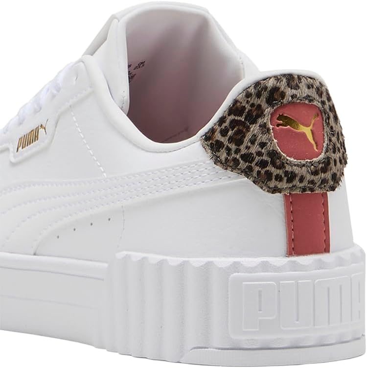 image:imagePUMA Womens Carina 30 Metallic Whisper Lace Up Sneakers Shoes CasualWhitegold Ah25