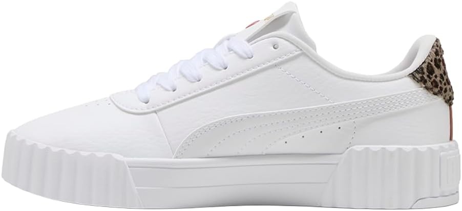 image:imagePUMA Womens Carina 30 Metallic Whisper Lace Up Sneakers Shoes CasualWhitegold Ah25