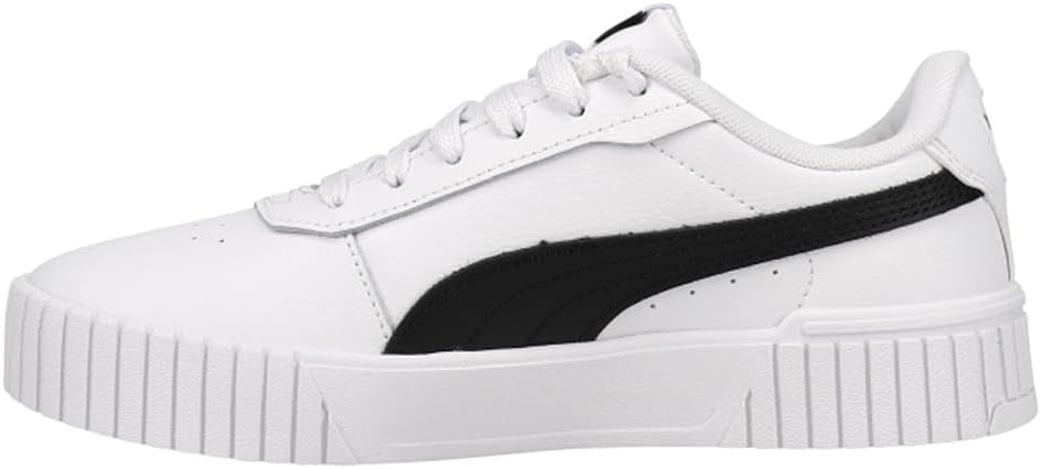 image:imagePUMA Womens Carina Leather Sneaker20 Whiteblacksilver