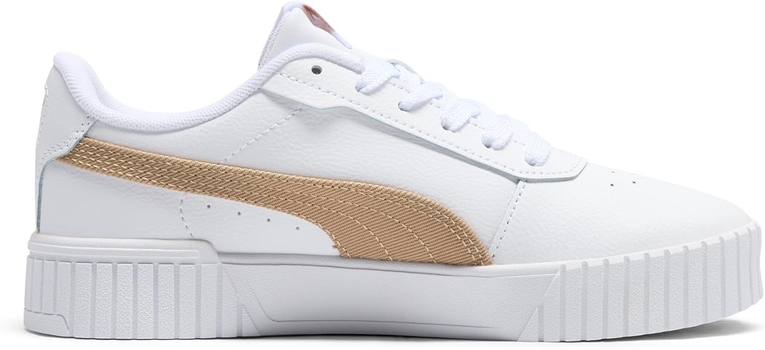 image:imagePUMA Womens Carina Leather Sneaker20 Whiteprairie Tan