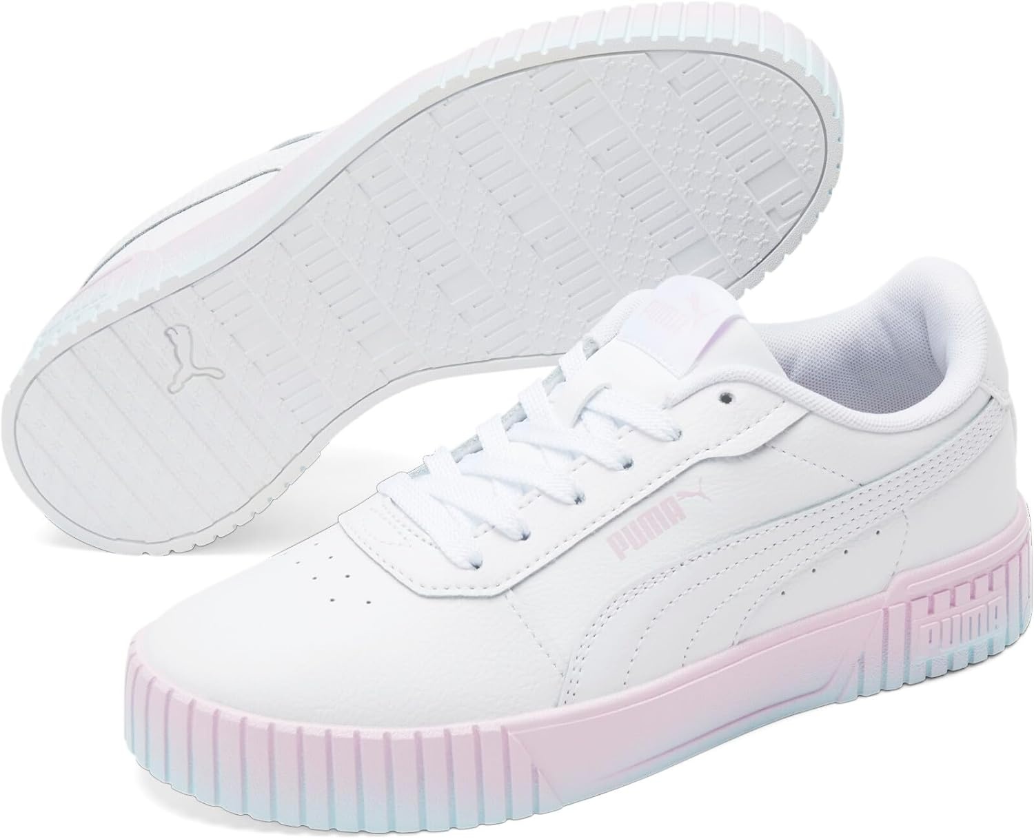 image:imagePUMA Womens Carina Leather Sneaker20 Whitewhitepearl Pink