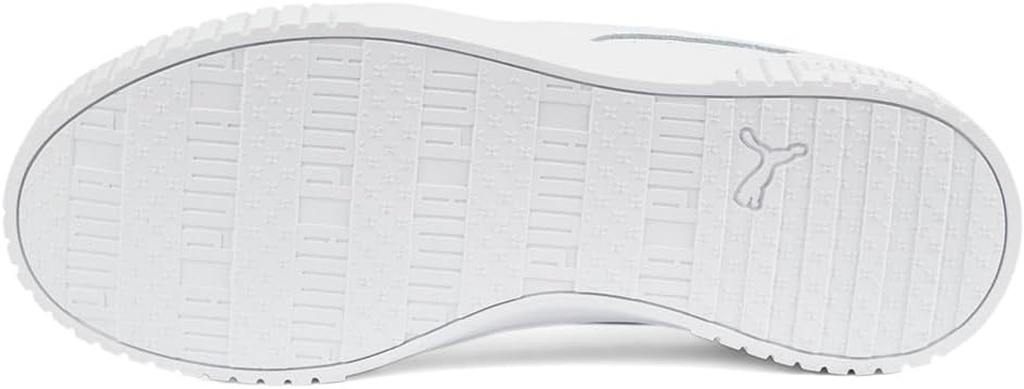 image:imagePUMA Womens Carina Leather Sneaker20 Wide Whitewhitesilver