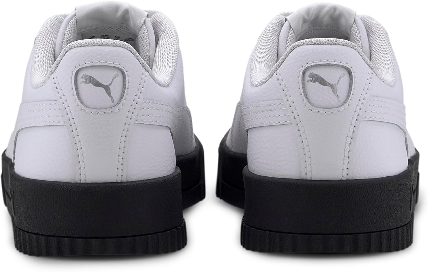 image:imagePUMA Womens Carina Leather SneakerBlack White Black Silver