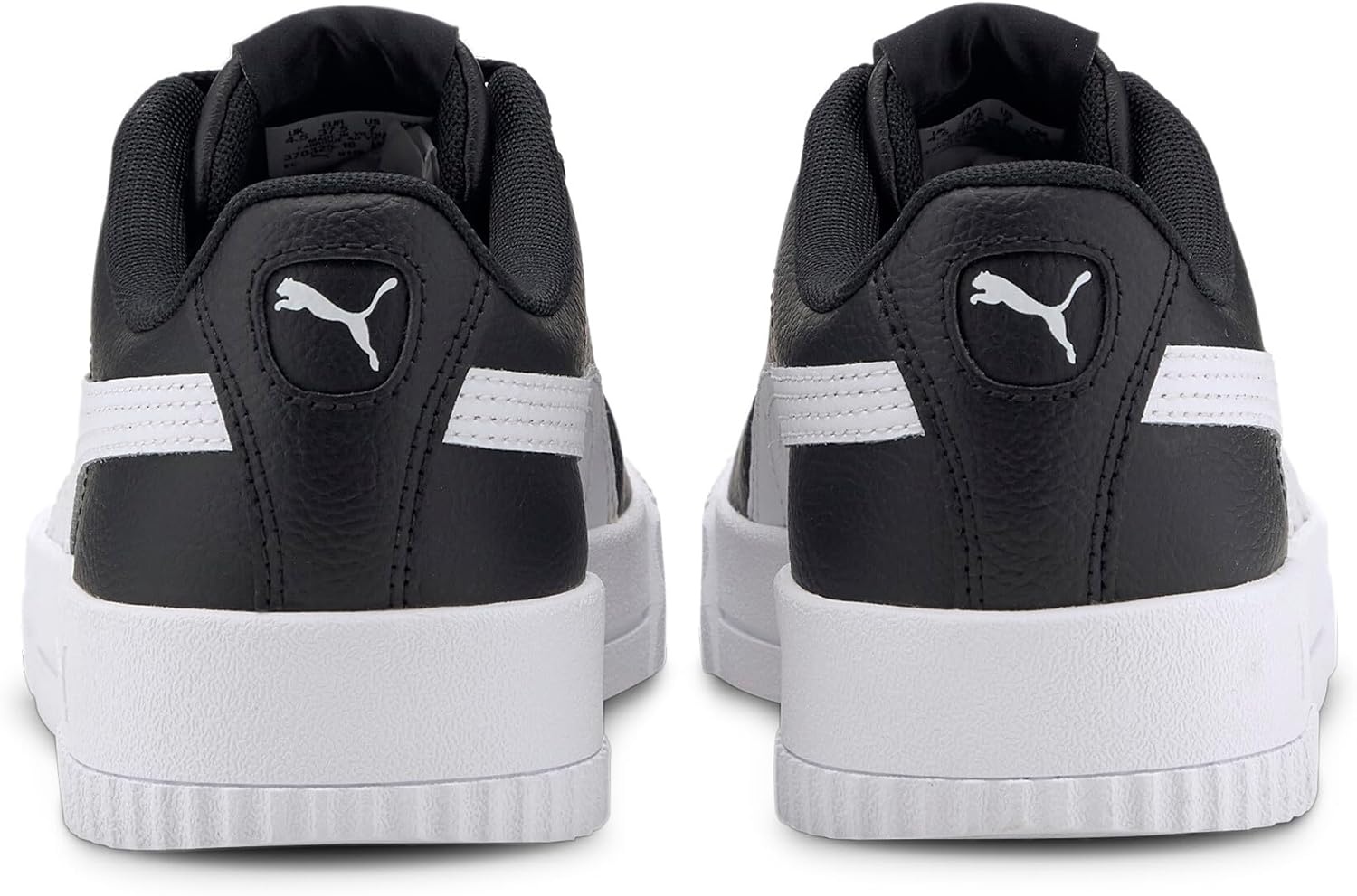 image:imagePUMA Womens Carina Leather SneakerPuma Black Puma White Puma White