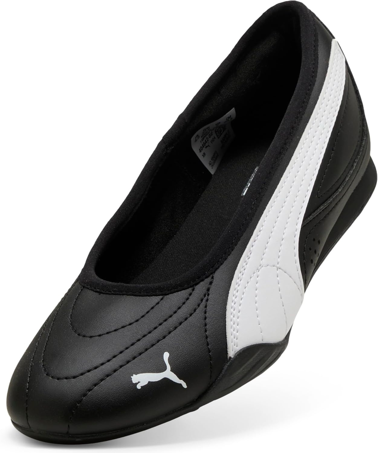 image:imagePUMA Womens Catch Soleil Ballerina Flats Casual PinkBlackWhite