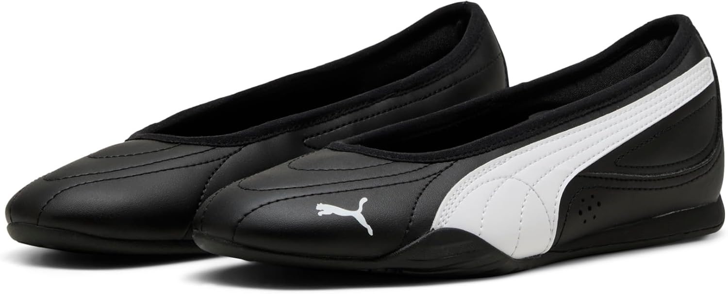 image:imagePUMA Womens Catch Soleil Ballerina Flats Casual PinkBlackWhite