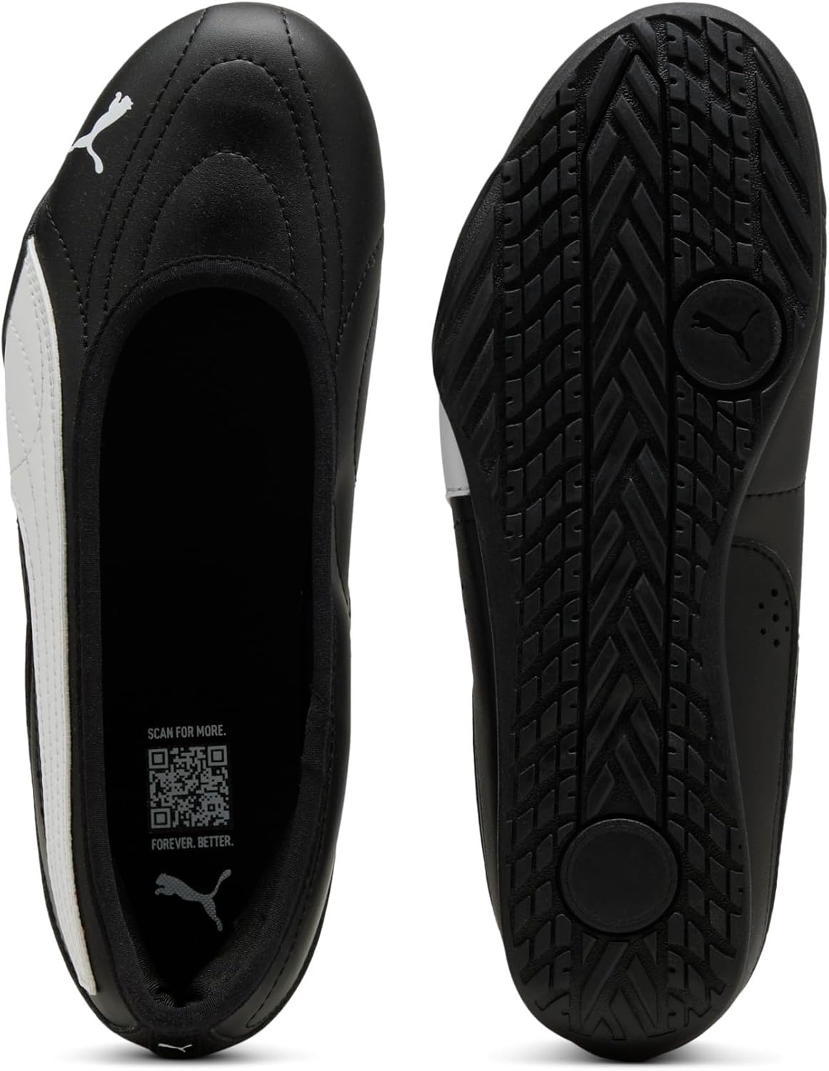 image:imagePUMA Womens Catch Soleil Ballerina Flats Casual PinkBlackWhite