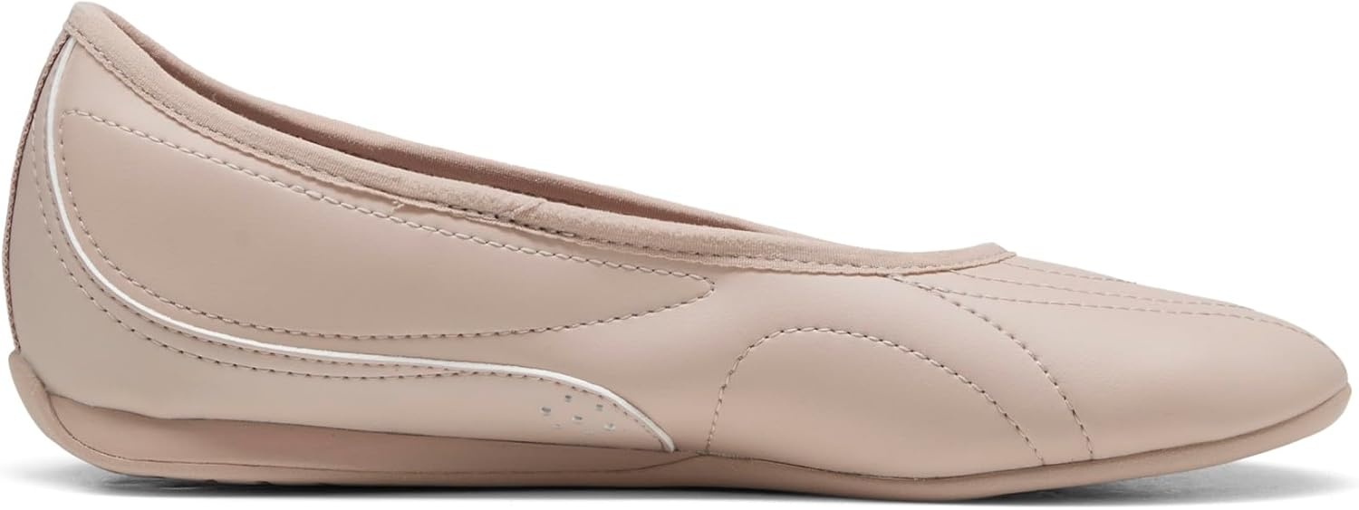 image:imagePUMA Womens Catch Soleil Ballerina Flats Casual PinkRose Lattefrosted Ivorypuma Gold