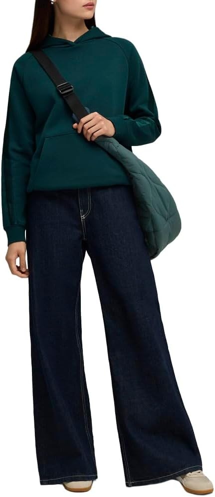 image:imagePUMA Womens Essentials Elevated Satin Hoodie Casual Outerwear Casual GreenGreen
