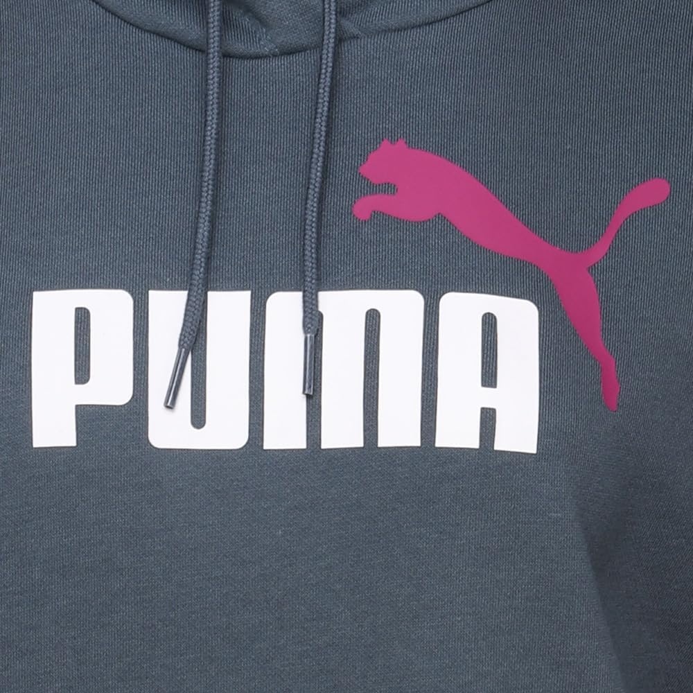 image:imagePUMA Womens Essentials Logo Hoodie Casual Outerwear Casual Hoodie GreyGray