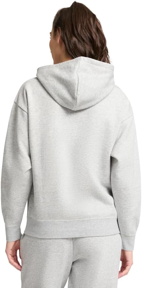 image:imagePUMA Womens Essentials Logo Hoodie Casual Outerwear Casual Hoodie GreyLight Gray Heather