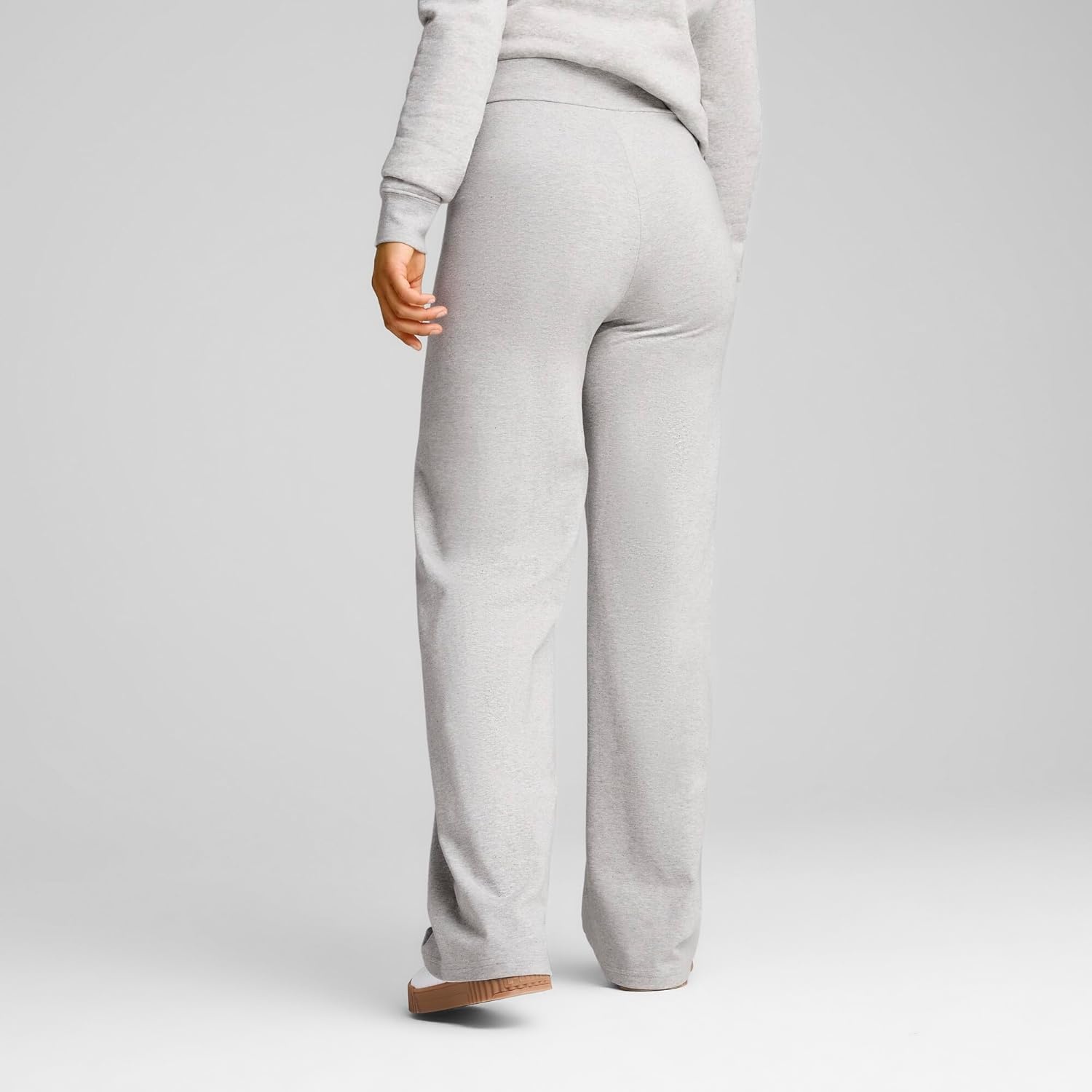 image:imagePUMA Womens Essentials Sweatpants Casual BlackLight Gray Heather Ah25