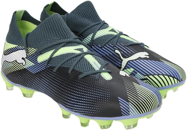 image:imagePUMA Womens Future 7 Match Firm GroundArtificial Ground Soccer Cleats BlueGray Skies Puma White Fizzy Apple