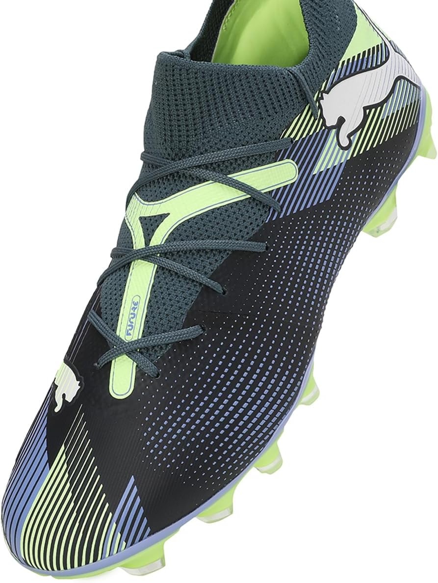 image:imagePUMA Womens Future 7 Match Firm GroundArtificial Ground Soccer Cleats BlueGray Skies Puma White Fizzy Apple