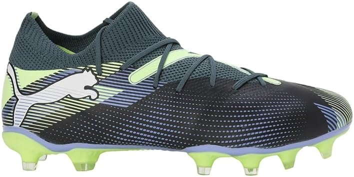 image:imagePUMA Womens Future 7 Match Firm GroundArtificial Ground Soccer Cleats BlueGray Skies Puma White Fizzy Apple